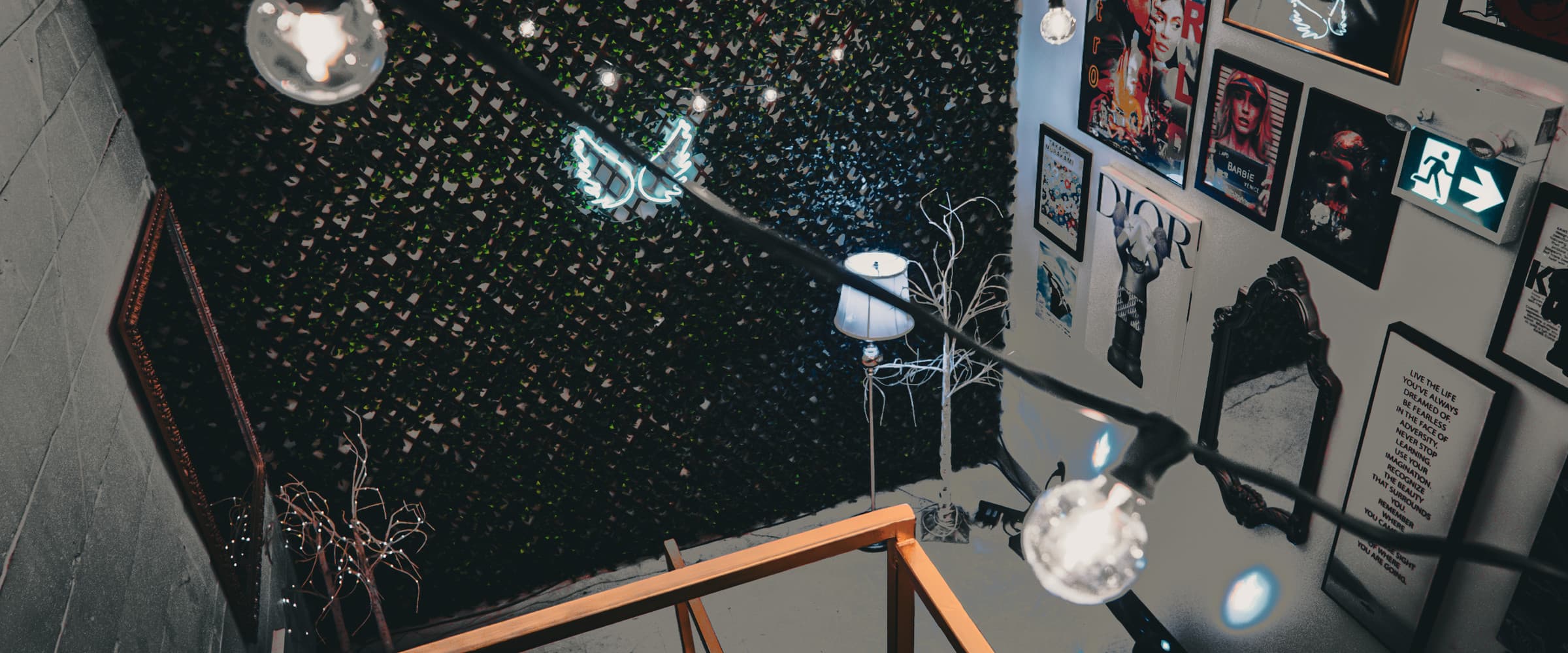 777 Lobby ceiling with Angel wings detail