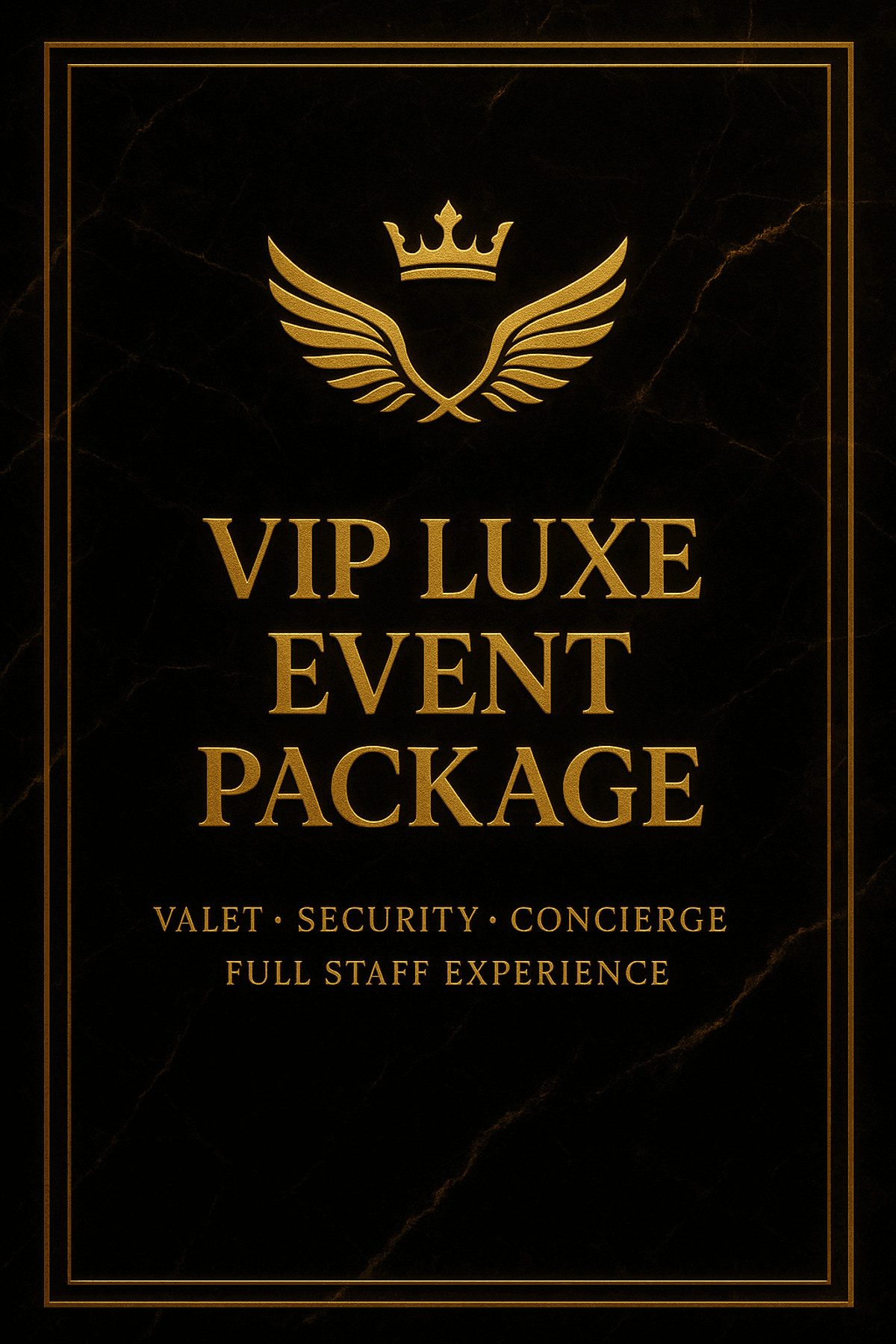 VIP LUXE package — All-inclusive. Concierge-level. Bespoke.
